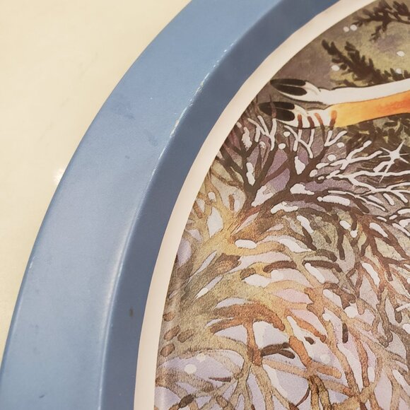 White Tail Deers in Winter Tin Tray - Picture 2 of 10